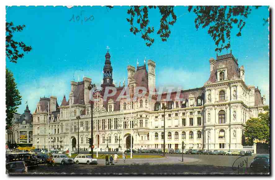CPA Paris et ses Merveilles L'Hotel de Ville et sa Place 