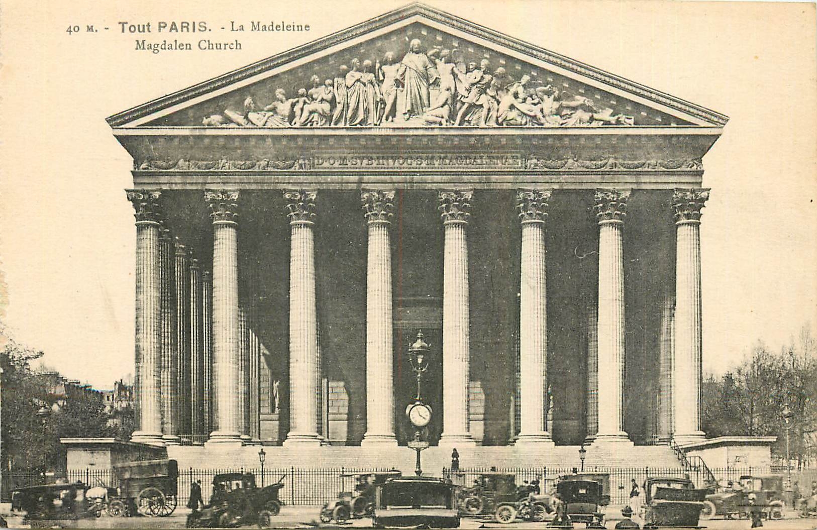 CPA Tout Paris La Madeleine 