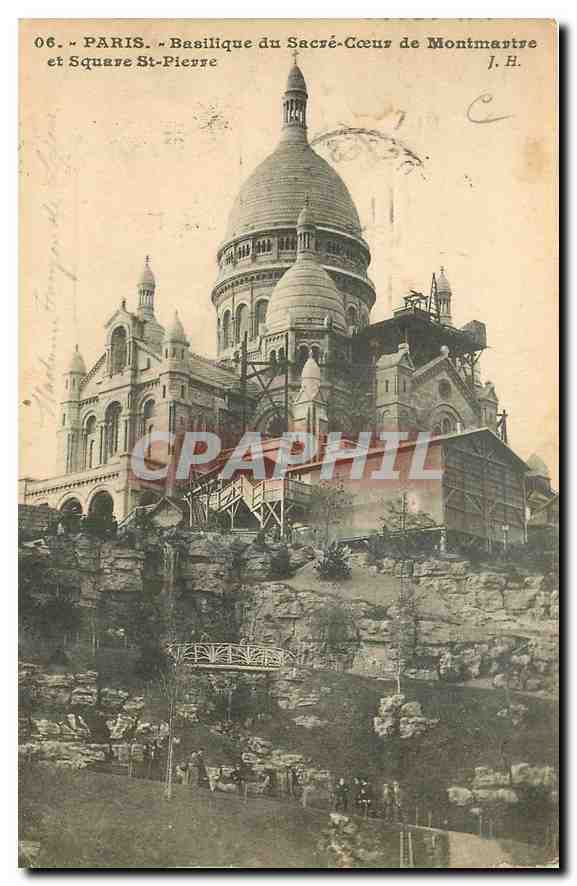 Paris - Basilique du Sacré-Cœur de Montmartre et Square Saint-Pierre — J.H. n°06