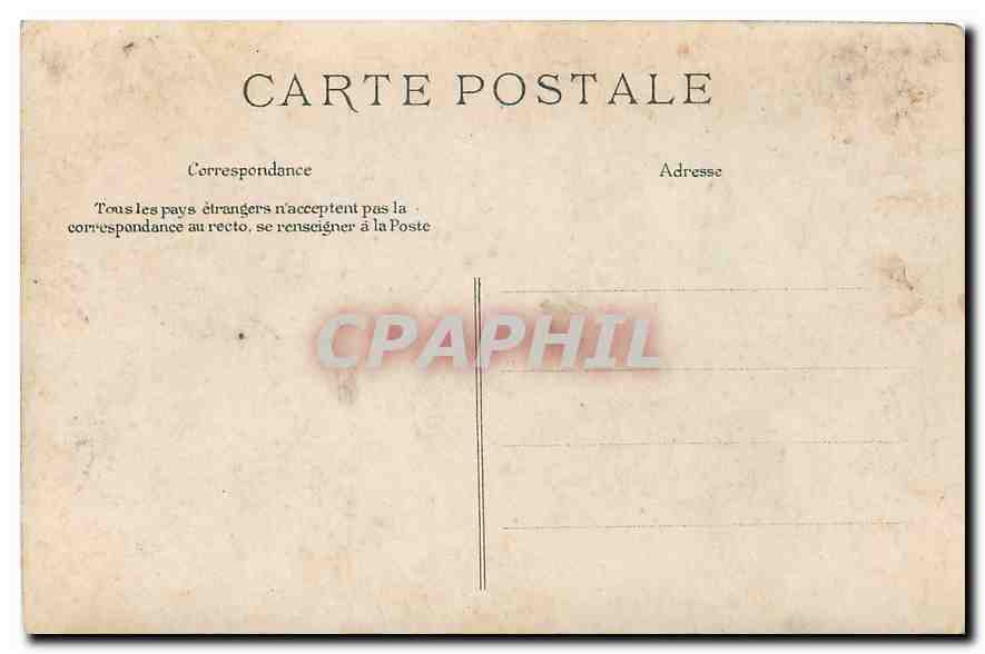 CPA Paris Cout du Louvre Monument de Gambetta  — Rückseite