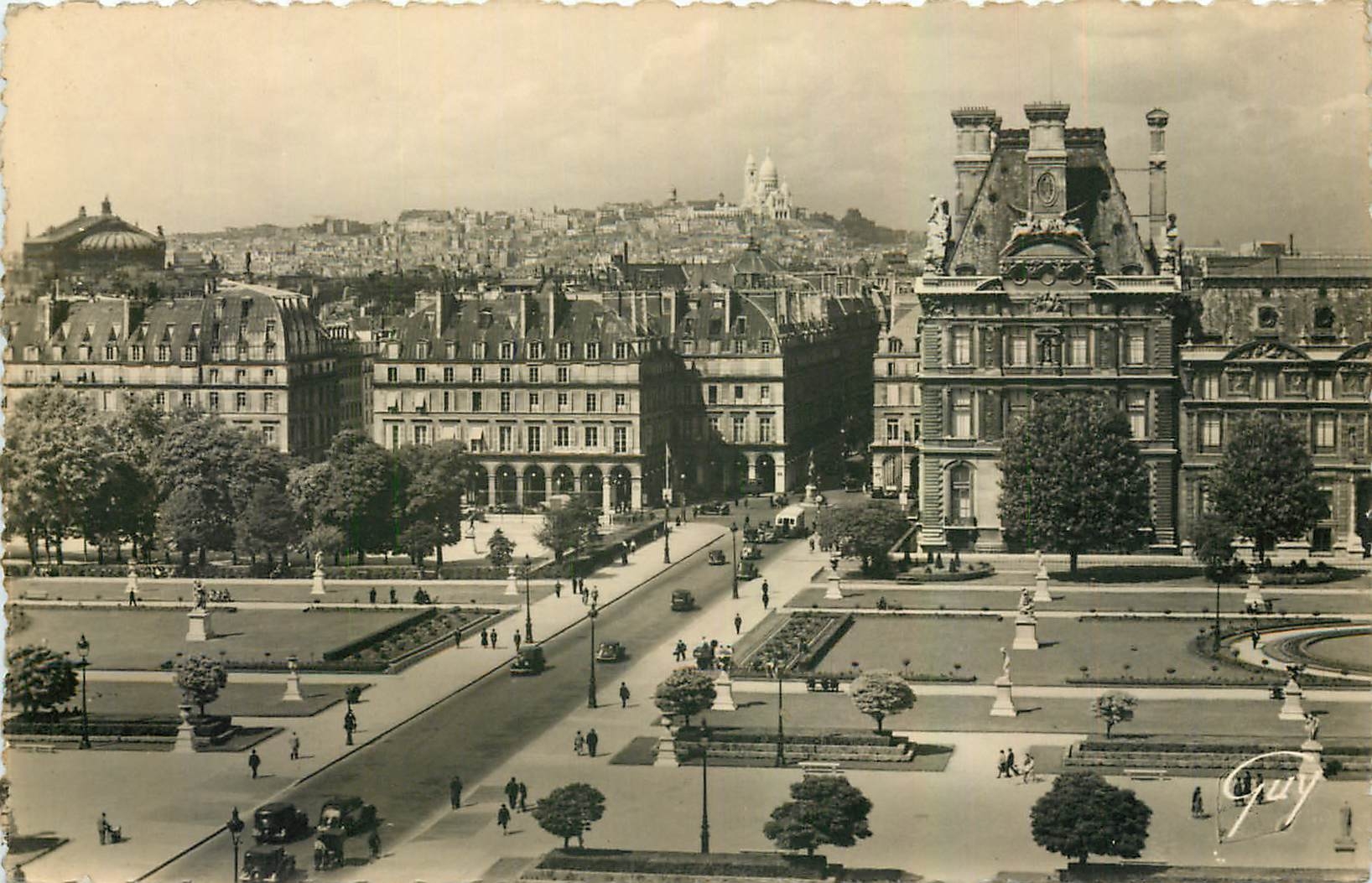 CPA Paris et ses Merveilles La Bute Montmartre bue du palais du Louvre 