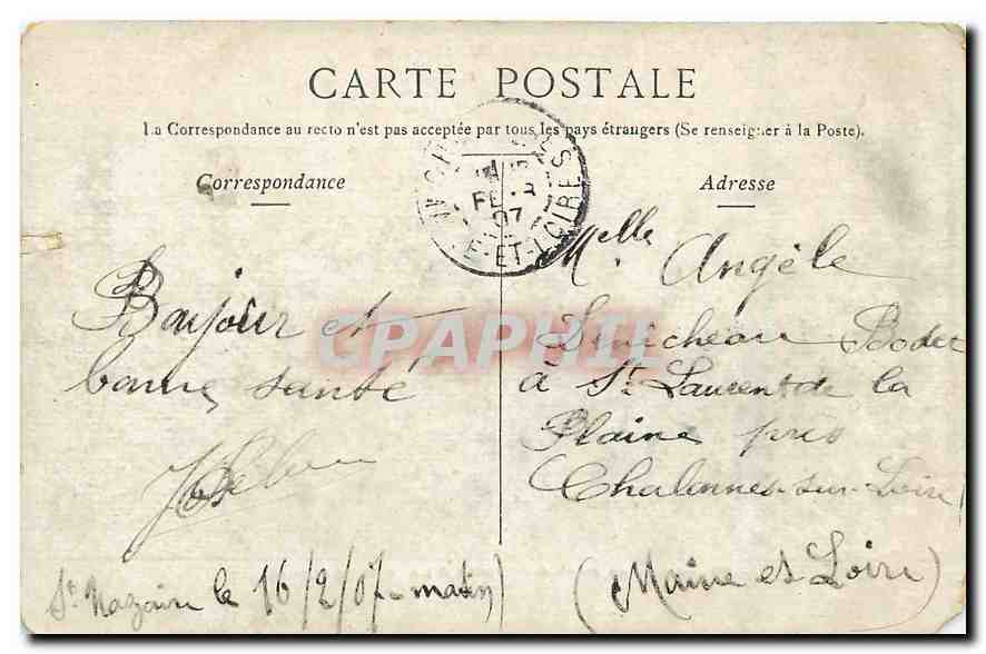 CPA Paris Les Arts et Metiers et la Rue Reaumur  — Rückseite