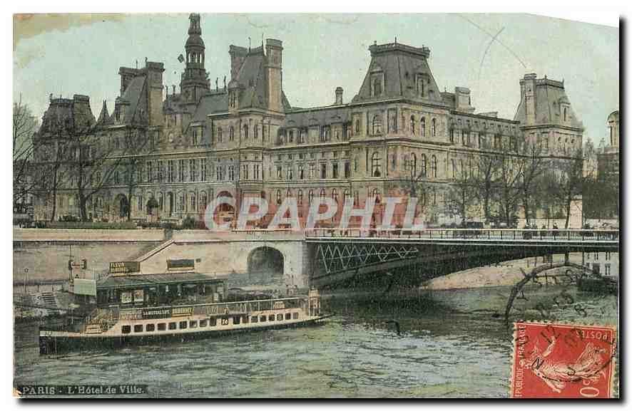 CPA Paris l'Hotel de Ville 