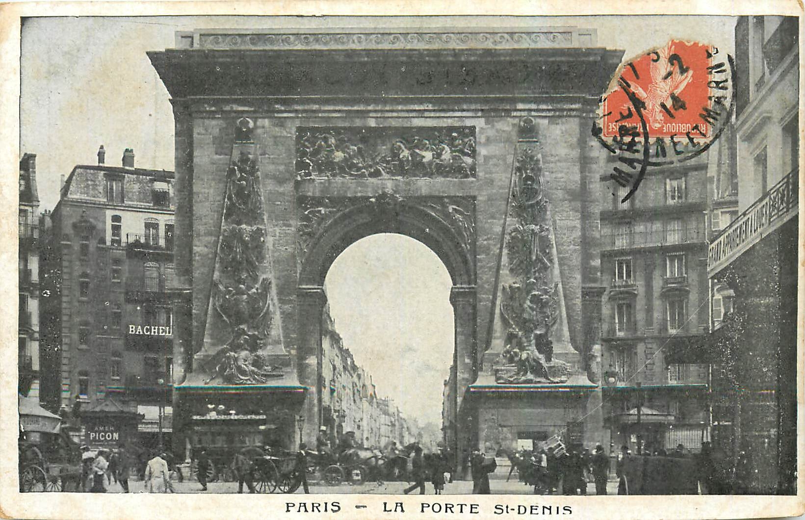 CPA Paris La Porte St Denis 