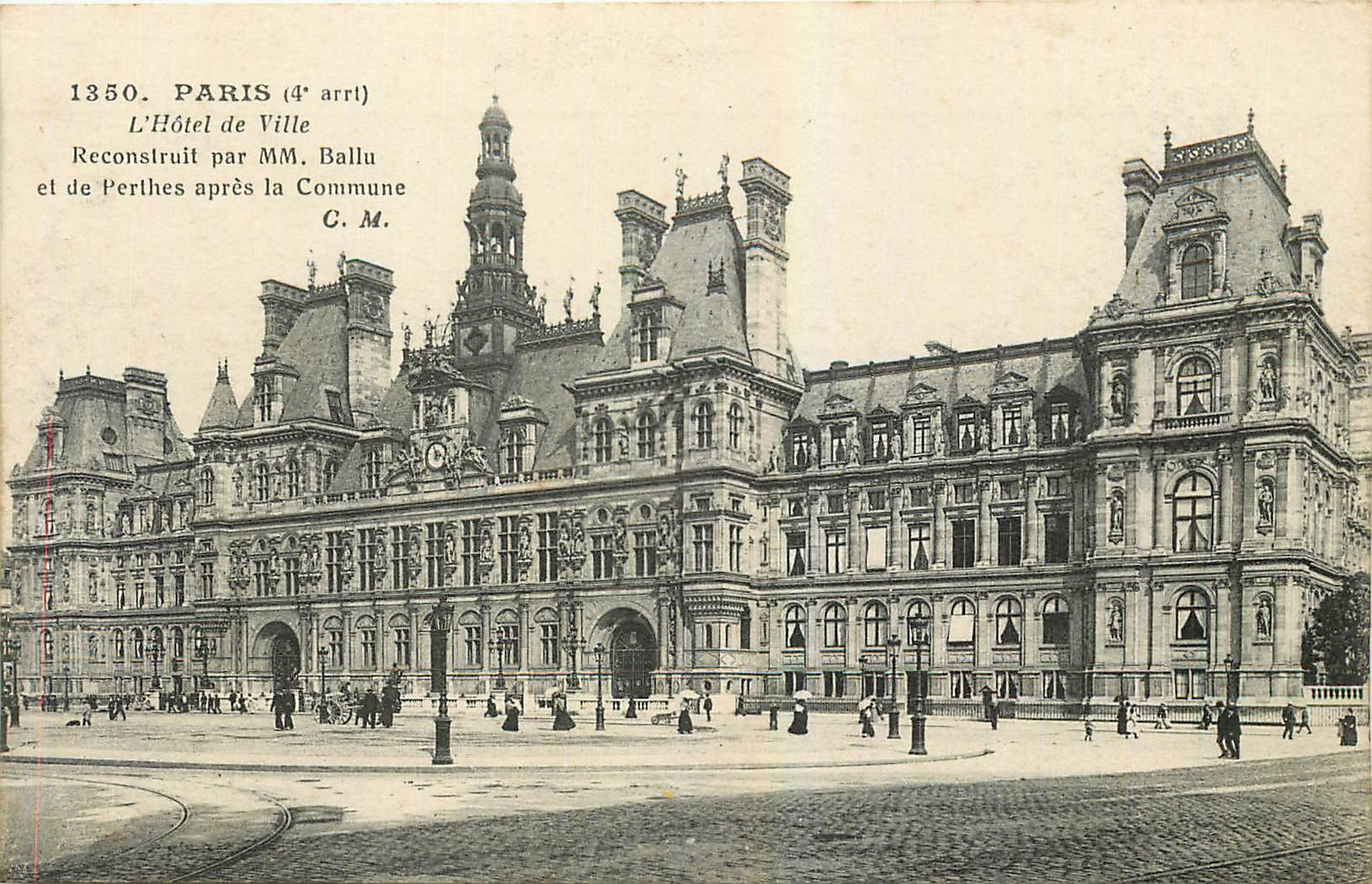 CPA Paris l'Hotel de Ville 
