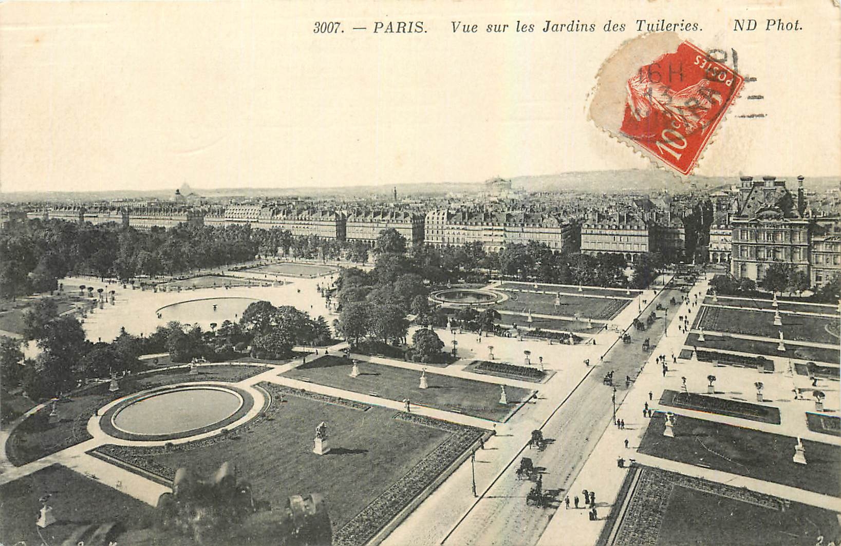 CPA Paris Vue sur les Jardins des Tuileries 