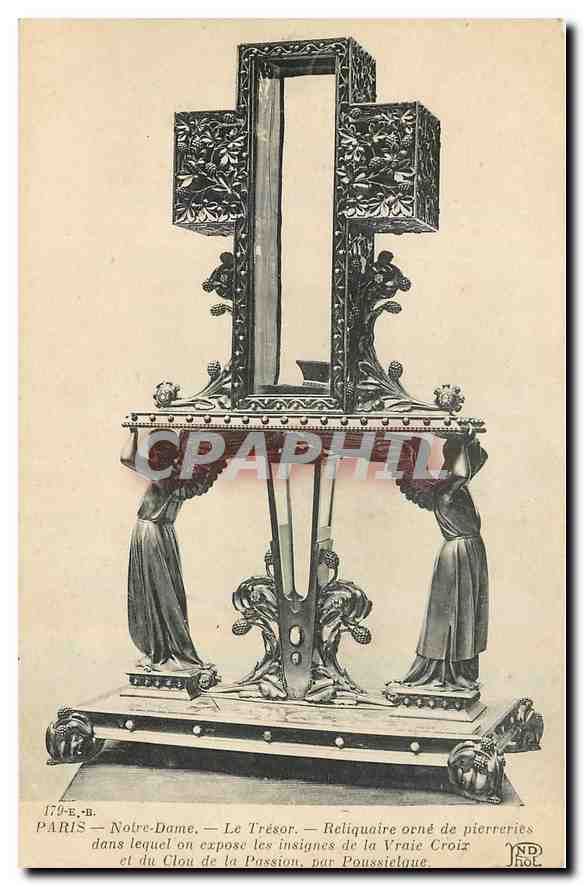 CPA Paris Notre Dame Le Tresor Reliquaire orne de pierreries