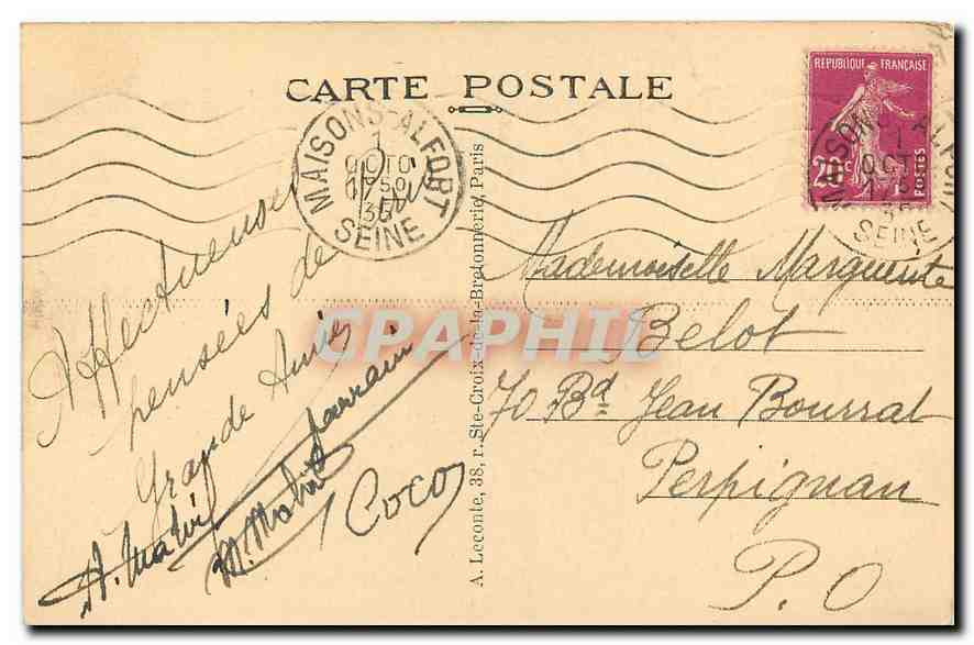 CPA Paris l'Hotel des Invalides  — Rückseite