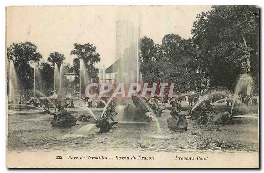 CPA Paris de Versailles Bassin du Dragon 