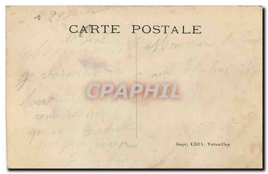 CPA Paris de Versailles Bassin du Dragon  — Rückseite