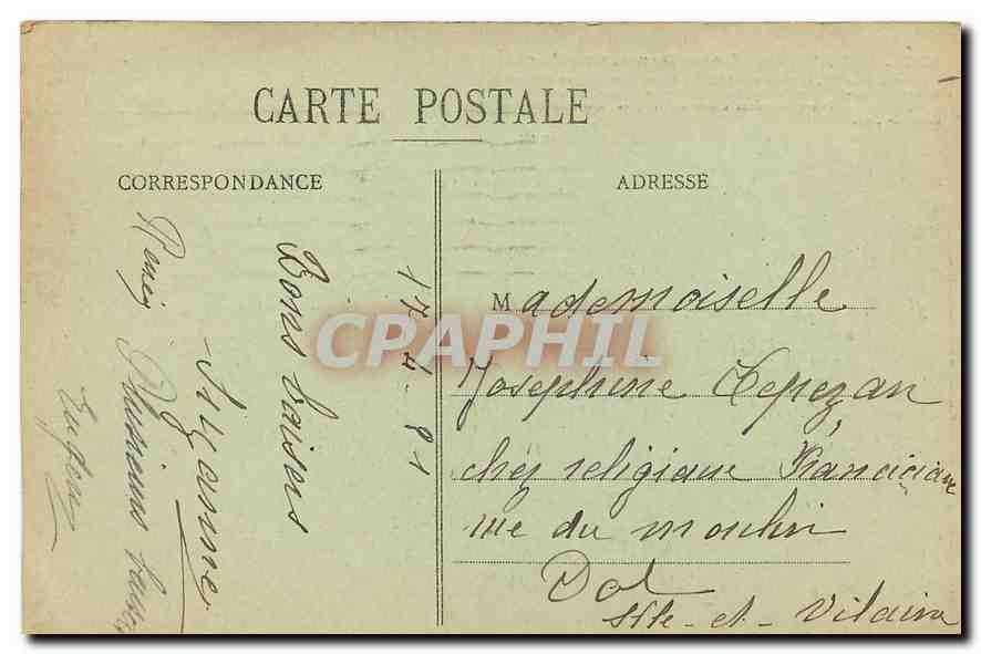 CPA Paris Notre Dame vue de cote  — Rückseite