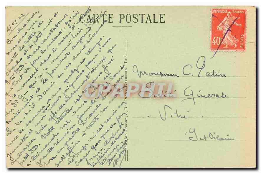CPA Paris Le Grand Palais des Champs Elysees  — Rückseite