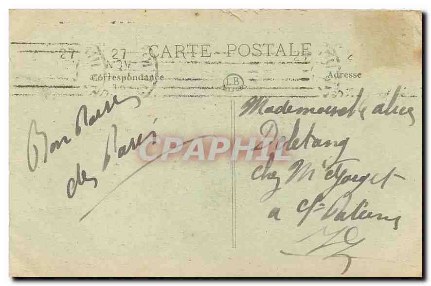 CPA Paris Abside Notre Dame  — Verso