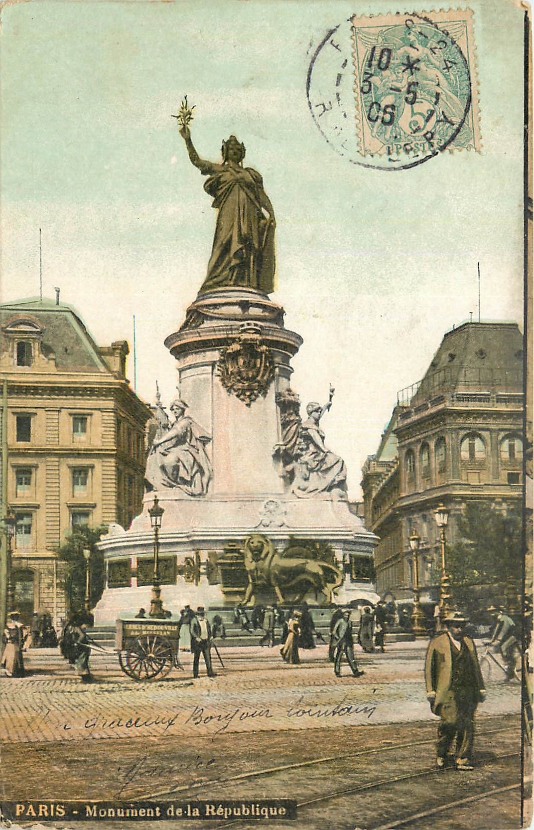 CPA Paris Monument de la Republique 