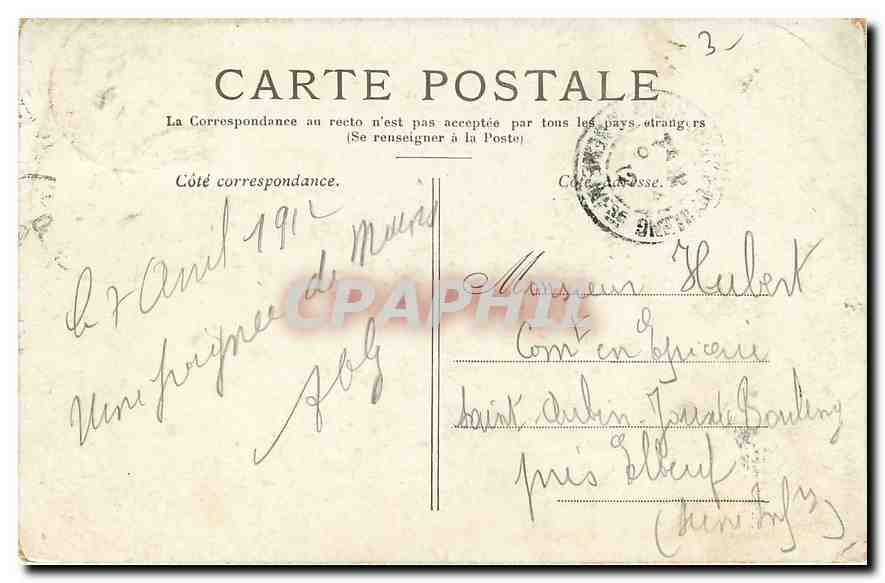 CPA Paris La Satue de la Republique  — Rückseite