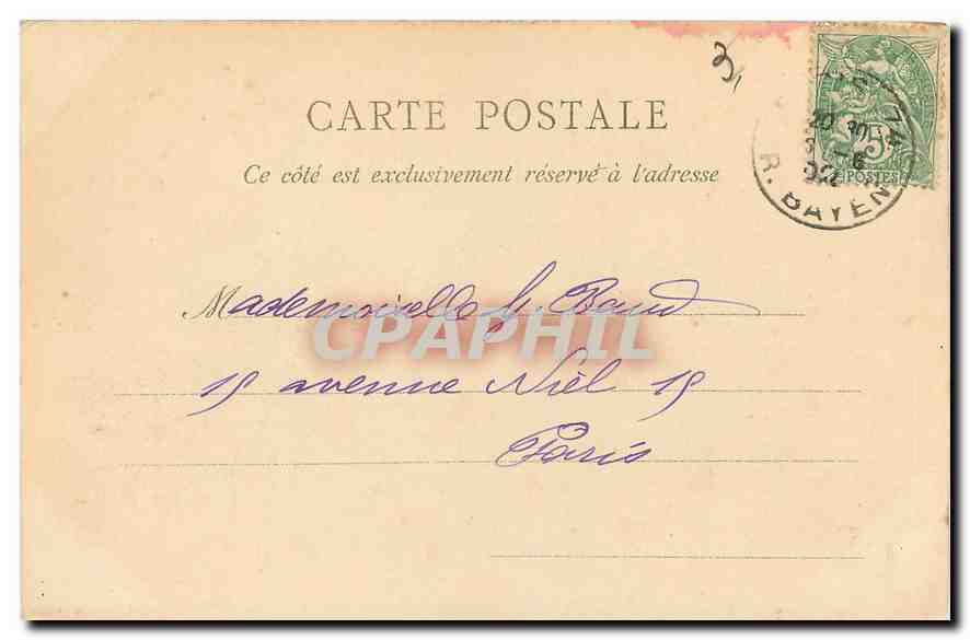 CPA Paris Conciergerie — Rückseite