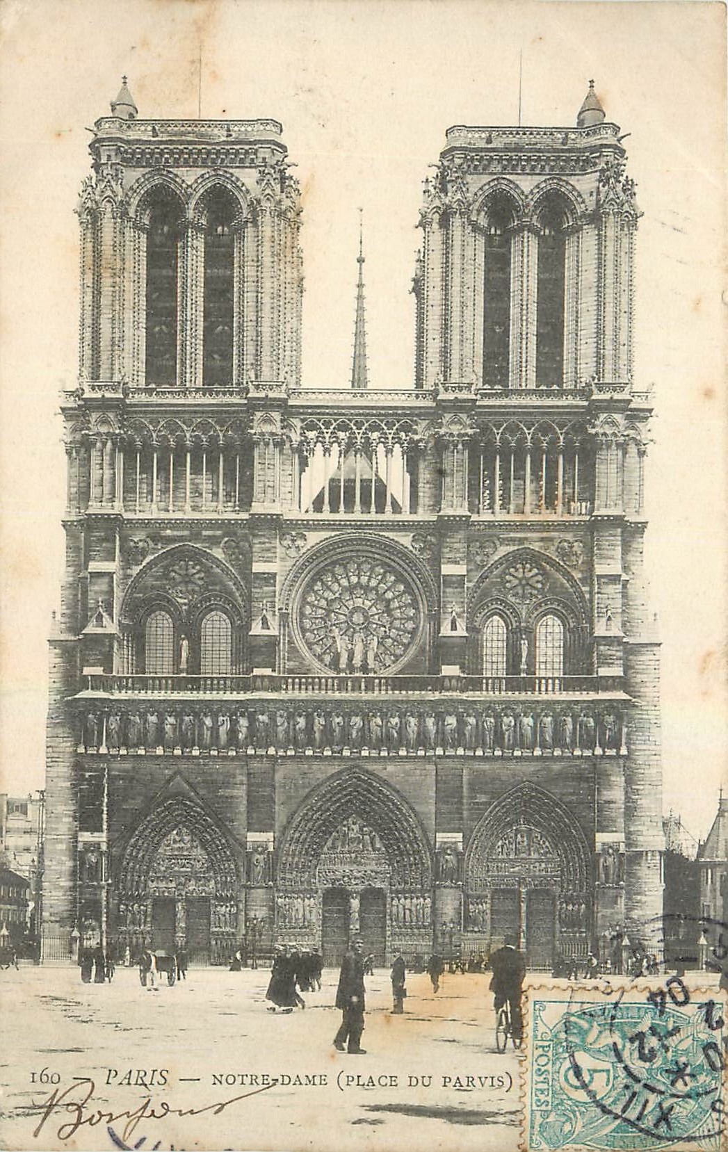 CPA Paris Notre Dame Place du Parvis 