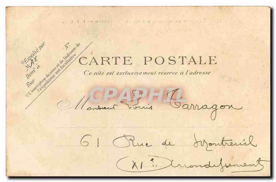 CPA Paris Fontaine Medics du Luxembourg  — Rückseite