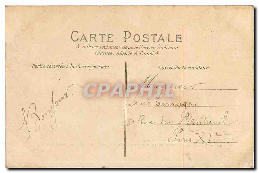 CPA Paris La Seine et le mont Valerien vue prise du Bois de Boulogne Velo Cycle — Rückseite