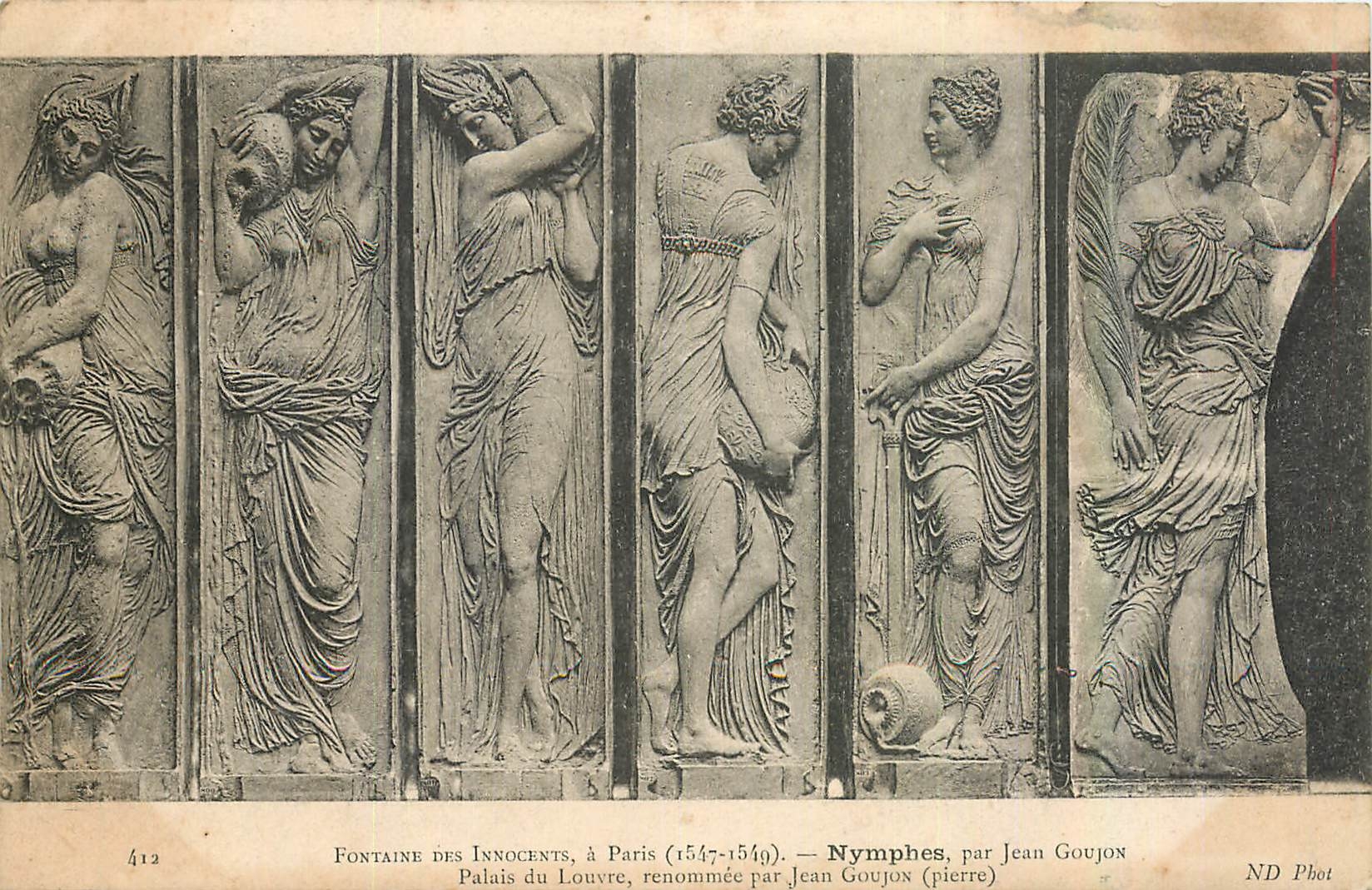 CPA Fontaine des Innocents a Paris Nymphes par Jean Goujon Palais de Louvre 
