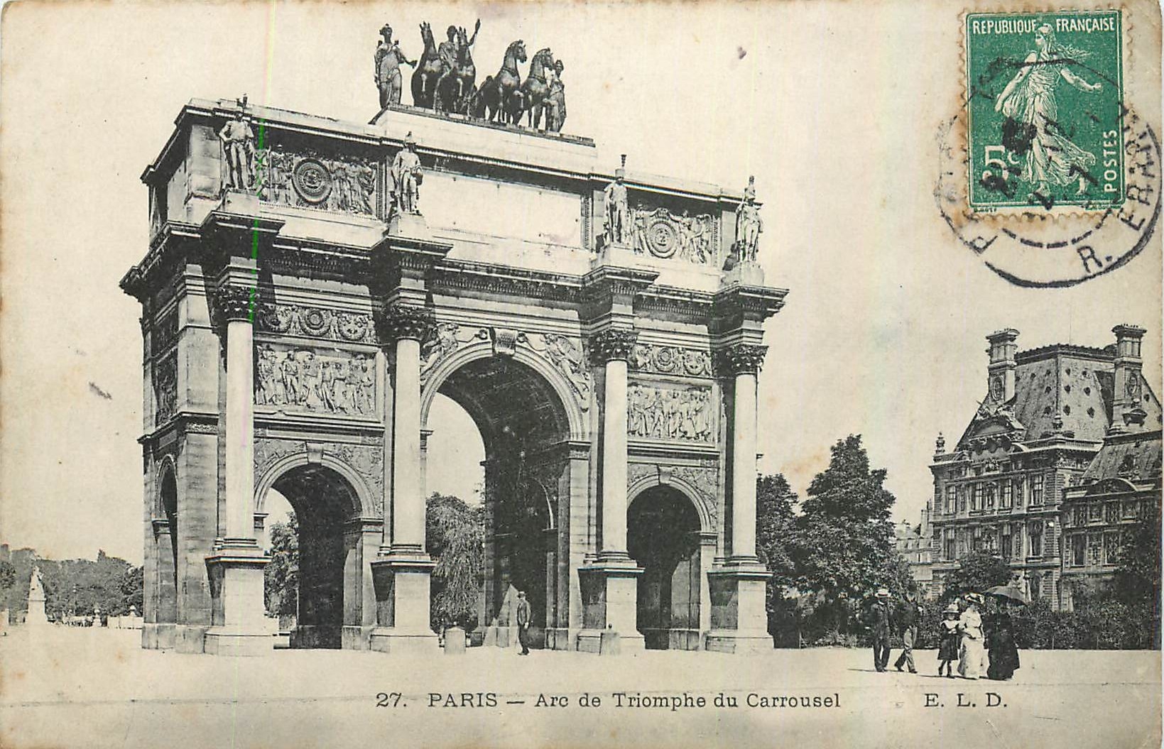 CPA Paris Arc de Triomphe du Carrousel 