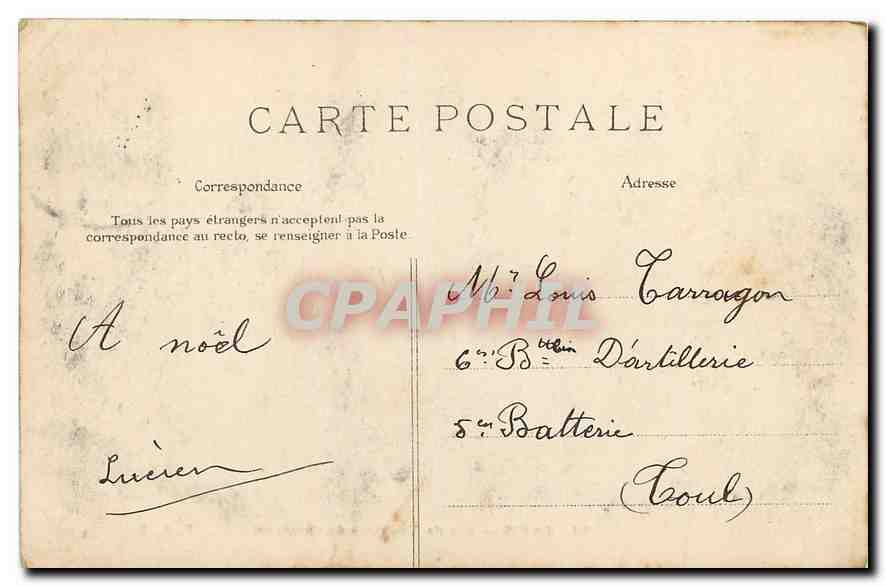 CPA Paris Arc de Triomphe du Carrousel  — Rückseite