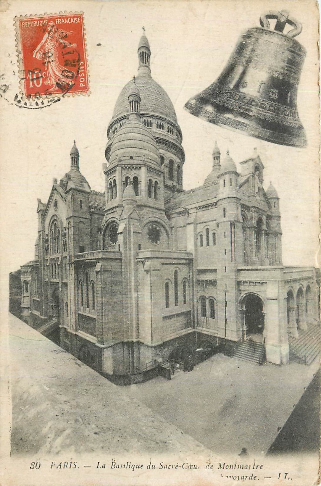 CPA Paris La Basilique du Sacre Coeur de Montmartre Cloche