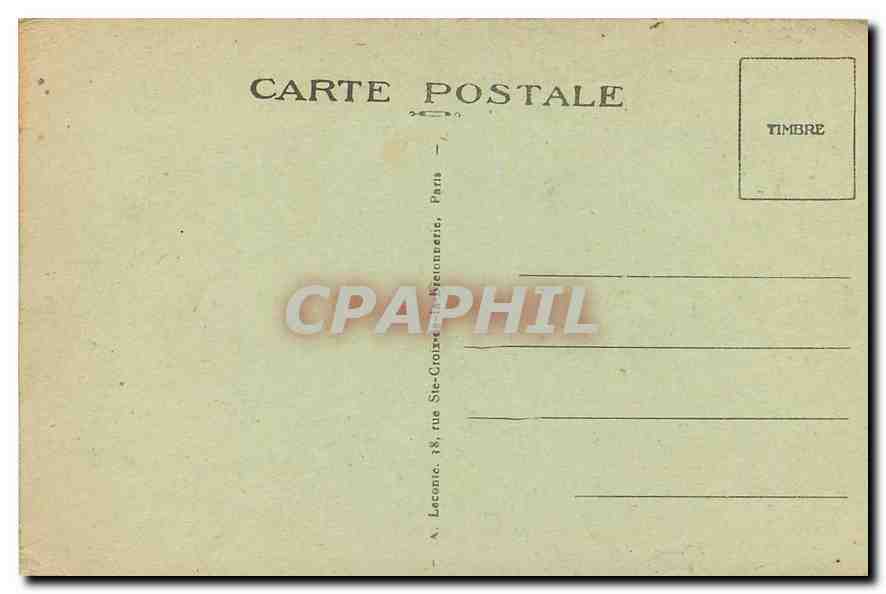 CPA Paris Le Pont Alexandre III  — Verso