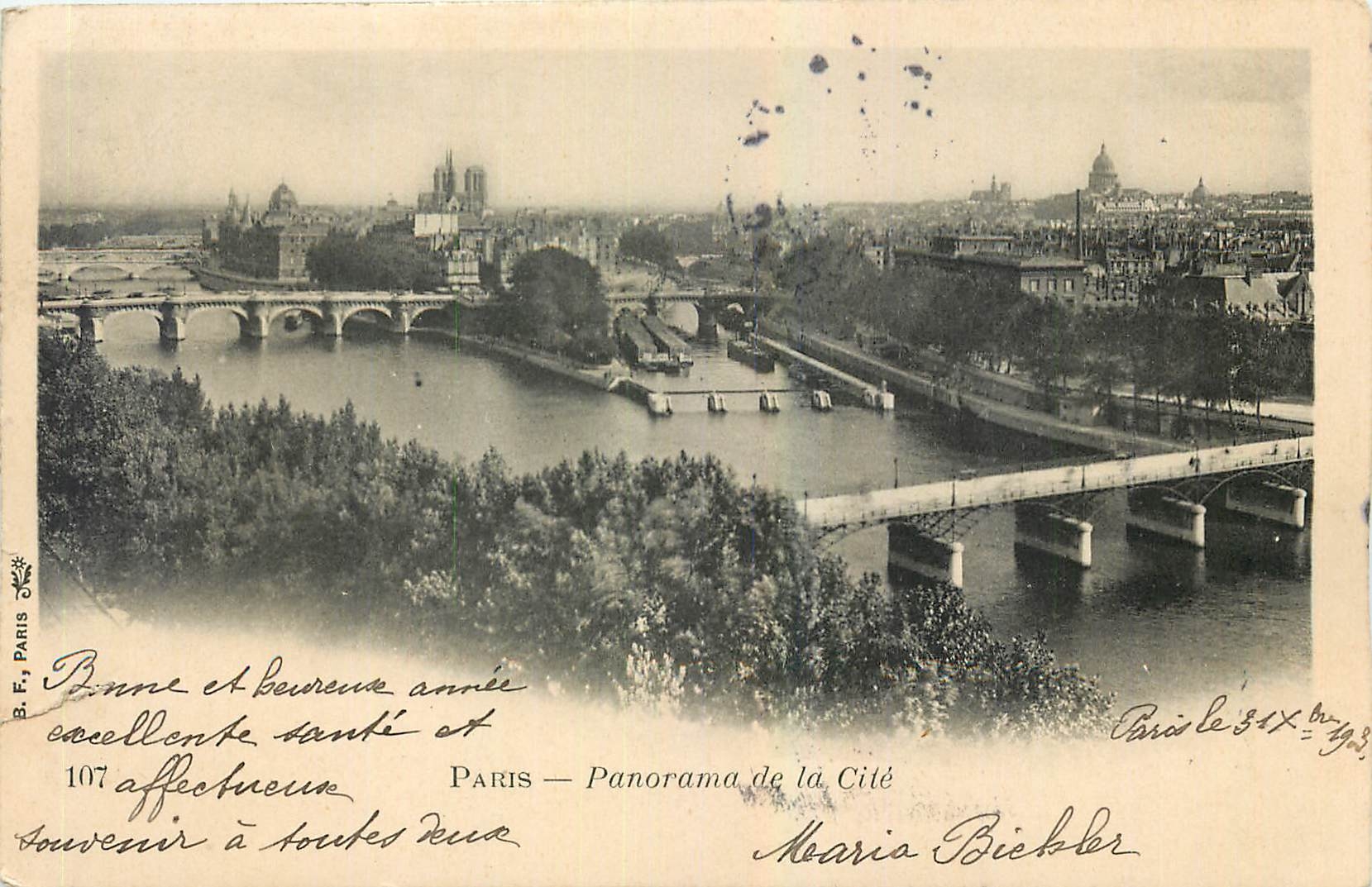 CPA Paris Panorama de la Cite 