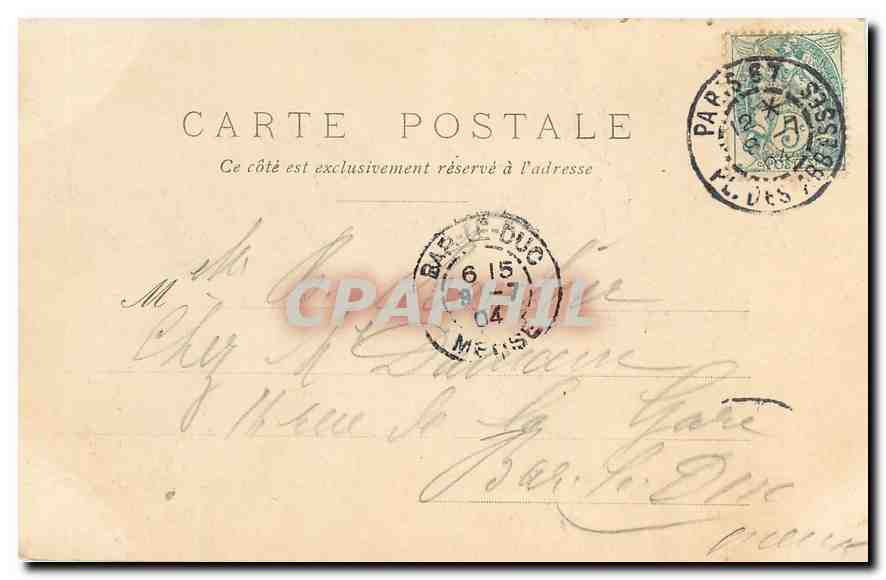 CPA Paris Eglise Saint Germain des Pres  — Verso