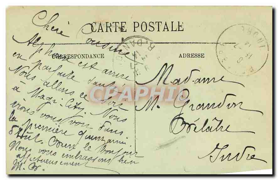 CPA Paris Le Bois de Boulogne Les Acacias  — Rückseite