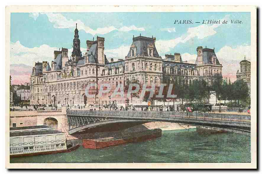 CPA Paris l'Hotel de Ville 