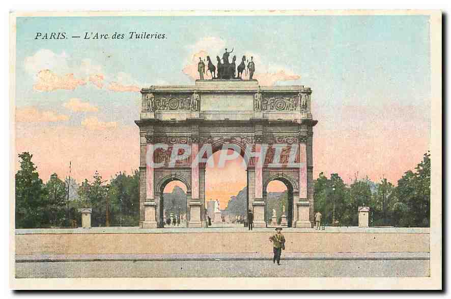 CPA Paris l'Arc des Tuileries 
