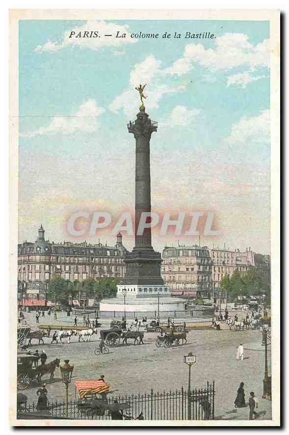 CPA Paris La colone de la Bastille 