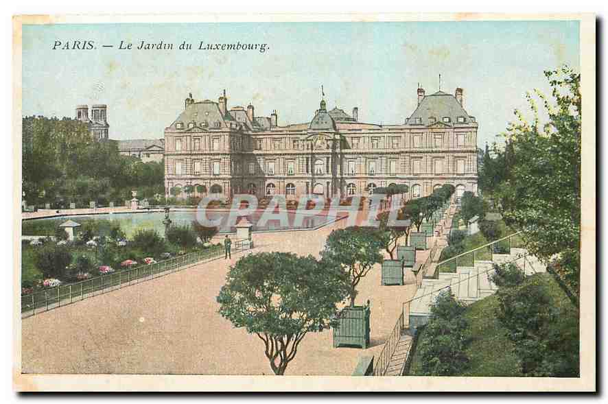 CPA Paris Le Jardin du Luxembourg 
