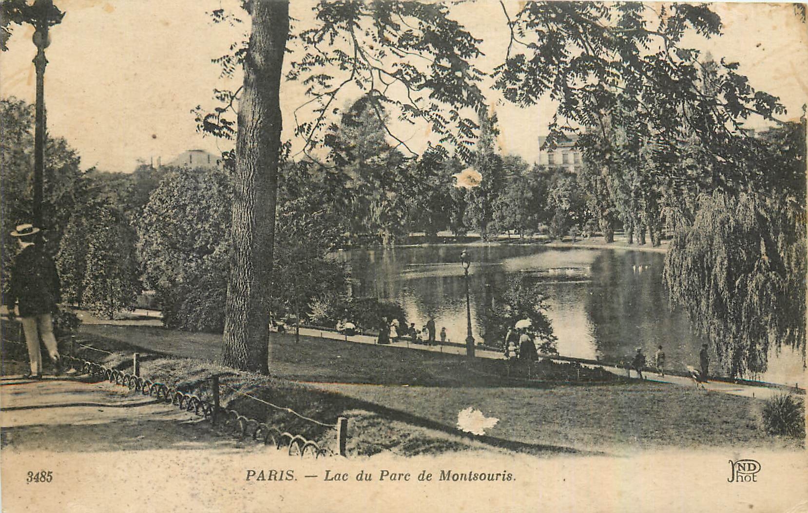 CPA Paris Lac du Parc de Montsouris 
