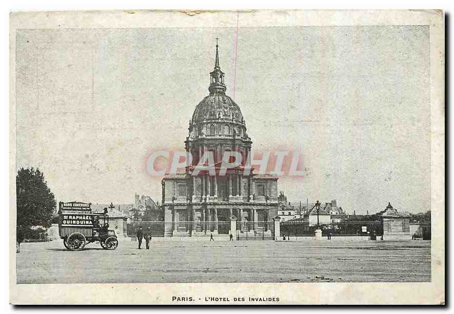 CPA Paris l'Hotel des Invalides St Raphael Quinquina