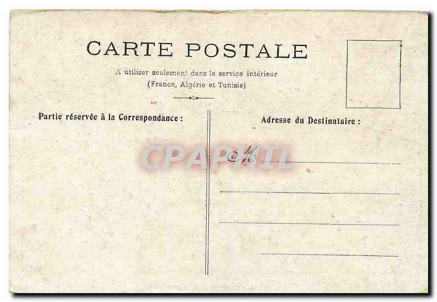 CPA Paris l'Hotel des Invalides St Raphael Quinquina — Rückseite
