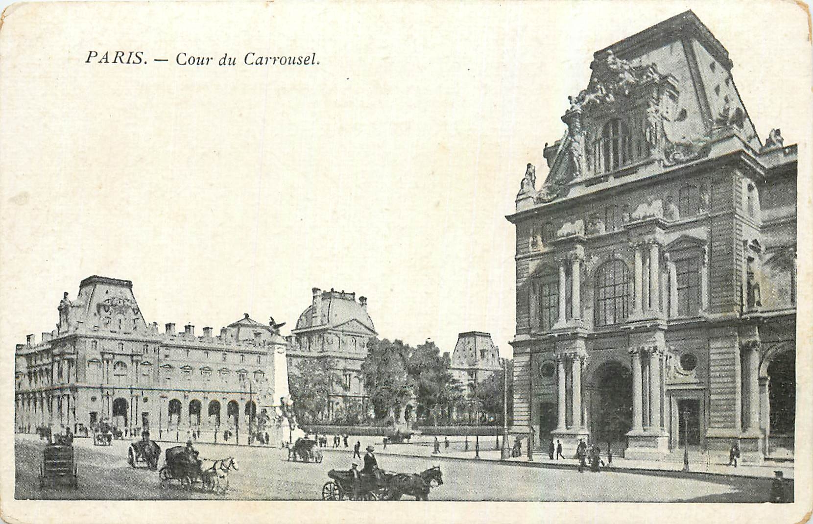 CPA Paris Cour du Carrousel 