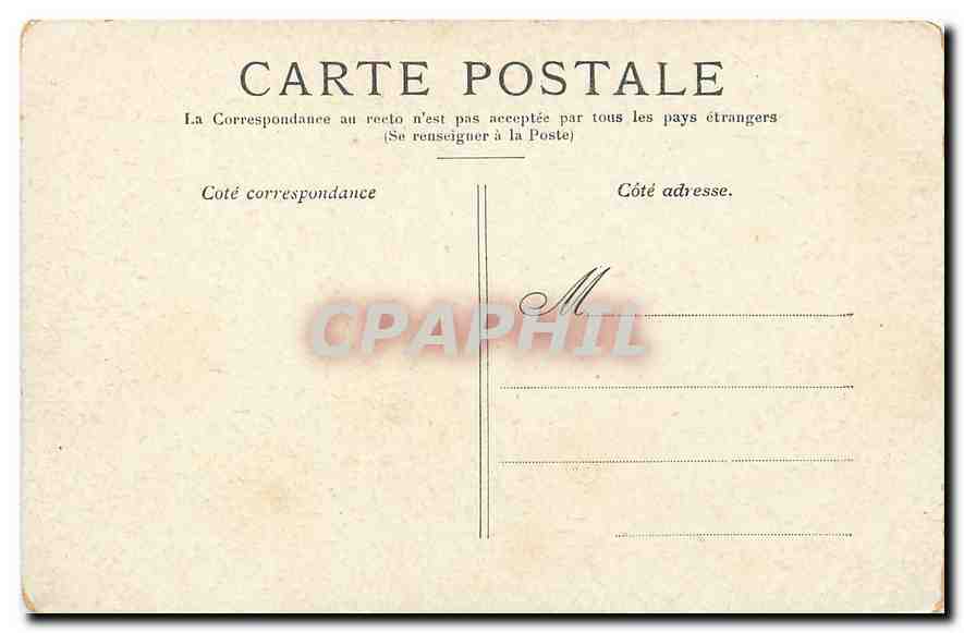 CPA Paris Cour du Carrousel  — Verso
