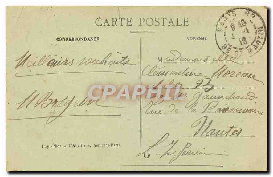 CPA Paris Le Trocadero et le Pont d'Iena  — Rückseite