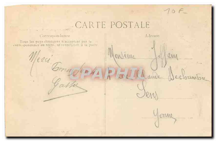 CPA Paris l'Eglise de la Madeleine et les grands Boulevards  — Verso