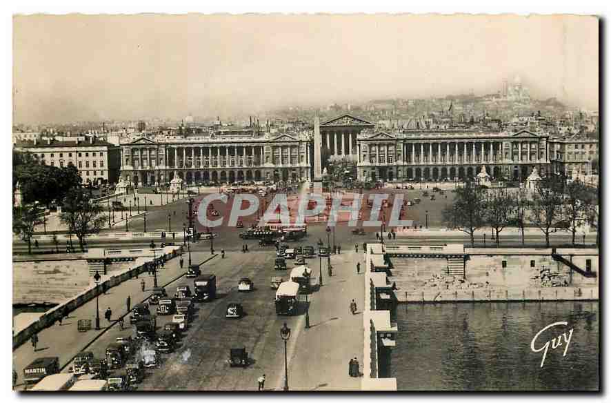 CPA Paris et ses Merveilles Pont et place de la Concorde 