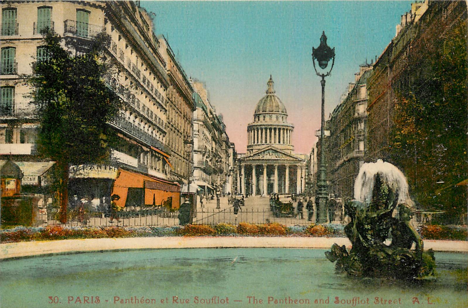 CPA Paris Pantheon et Rue Soufflot 