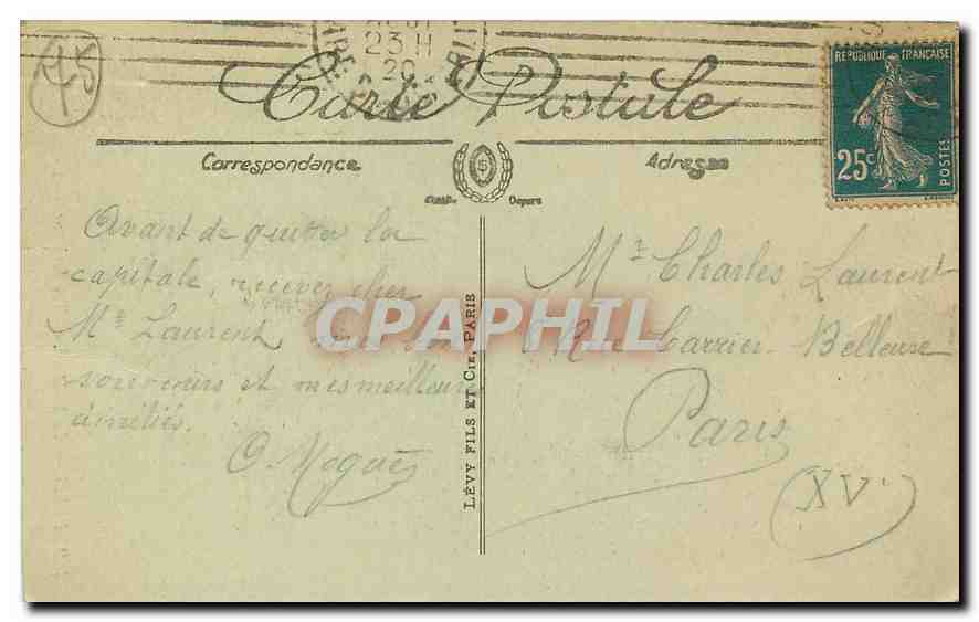 CPA Paris La Sorbonne  — Rückseite