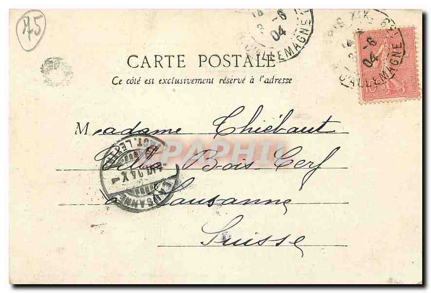 CPA Paris Notre Dame  — Verso