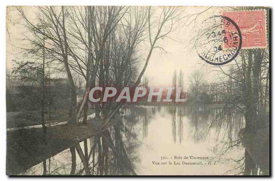 CPA Bois de Vincennes Vue sur le Lac Daumesnil 