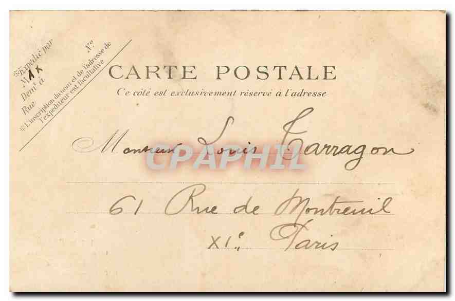 CPA Paris Bois de Vincennes La riviere — Rückseite