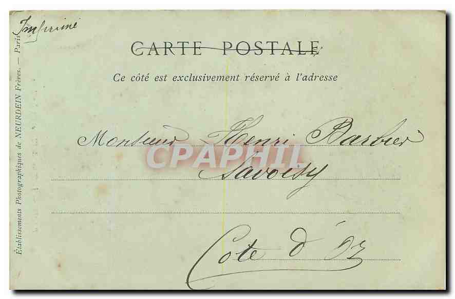 CPA Paris Le Dome de l'Hotel de Invalides  — Rückseite