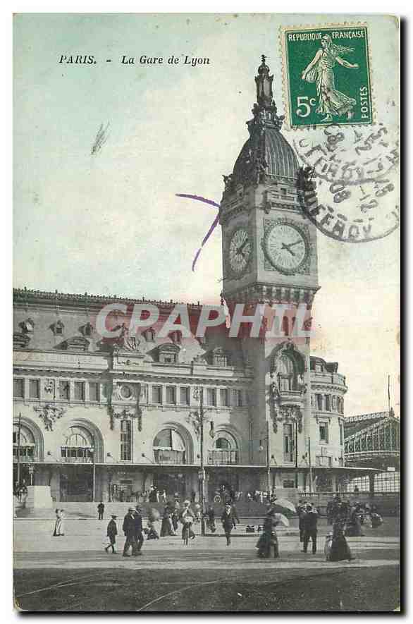 CPA Paris La Gare de Lyon 